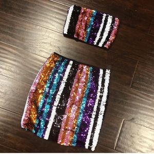Two Piece Sequin Set